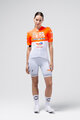 GOBIK Cycling short sleeve jersey - ODYSSEY - white/orange