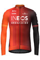 GOBIK Cycling winter long sleeve jersey - HYDER INEOS GRENADIERS 2024 - red/orange
