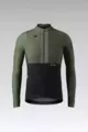 GOBIK Cycling winter long sleeve jersey - HYDER BLEND - green/black