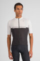 SPORTFUL Cycling short sleeve jersey - PISTA - black/white