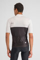 SPORTFUL Cycling short sleeve jersey - PISTA - black/white