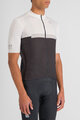 SPORTFUL Cycling short sleeve jersey - PISTA - white/black
