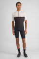 SPORTFUL Cycling short sleeve jersey - PISTA - white/black