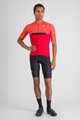 SPORTFUL Cycling short sleeve jersey - PISTA - red