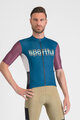 SPORTFUL Cycling short sleeve jersey - SUPERGIARA LOGO - blue/bordeaux