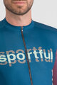 SPORTFUL Cycling short sleeve jersey - SUPERGIARA LOGO - blue/bordeaux