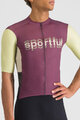 SPORTFUL Cycling short sleeve jersey - SUPERGIARA LOGO - bordeaux/ivory