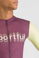 SPORTFUL Cycling short sleeve jersey - SUPERGIARA LOGO - bordeaux/ivory