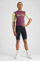 SPORTFUL Cycling short sleeve jersey - SUPERGIARA LOGO - bordeaux/ivory