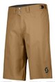 SCOTT Cycling shorts without bib - TRAIL FLOW W/PAD - brown