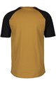 SCOTT Cycling short sleeve t-shirt - ICON RAGLAN - brown/black