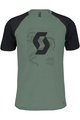 SCOTT Cycling short sleeve t-shirt - ICON RAGLAN - green/black