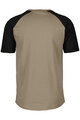 SCOTT Cycling short sleeve t-shirt - ICON - beige/black