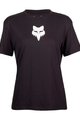 FOX Cycling short sleeve t-shirt - W FOX HEAD - black