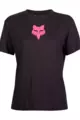 FOX Cycling short sleeve t-shirt - W FOX HEAD - black/pink