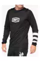 100% SPEEDLAB Cycling summer long sleeve jersey - R-CORE - black/white