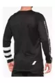 100% SPEEDLAB Cycling summer long sleeve jersey - R-CORE - black/white