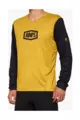 100% SPEEDLAB Cycling summer long sleeve jersey - AIRMATIC - yellow