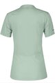SCOTT Cycling short sleeve jersey - TRAIL FLOW ZIP SS W - light green