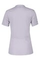SCOTT Cycling short sleeve jersey - TRAIL FLOW ZIP SS W - purple