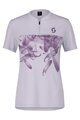 SCOTT Cycling short sleeve jersey - TRAIL FLOW ZIP SS W - purple