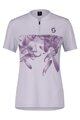 SCOTT Cycling short sleeve jersey - TRAIL FLOW ZIP W - purple