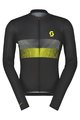 SCOTT Cycling summer long sleeve jersey - TEAM 10 - black/yellow