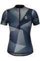 SCOTT Cycling short sleeve jersey - ENDURANCE 15 W - blue/green