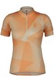 SCOTT Cycling short sleeve jersey - ENDURANCE 15 W - yellow/orange