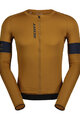 SCOTT Cycling summer long sleeve jersey - ENDURANCE PRO - brown/blue