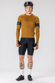 SCOTT Cycling summer long sleeve jersey - ENDURANCE PRO - brown/blue