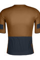 SCOTT Cycling short sleeve jersey - ENDURANCE PRO - brown/blue