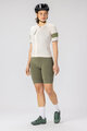 SCOTT Cycling short sleeve jersey - ENDURANCE PRO W - beige/green
