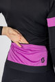 SCOTT Cycling summer long sleeve jersey - ENDURANCE PRO - black/purple