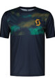 SCOTT Cycling short sleeve jersey - TRAIL VERTIC - blue