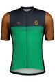 SCOTT Cycling short sleeve jersey - RC TEAM - green/blue/brown