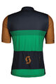 SCOTT Cycling short sleeve jersey - RC TEAM - green/blue/brown