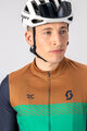 SCOTT Cycling summer long sleeve jersey - RC TEAM - green/blue/brown