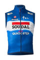 CASTELLI Cycling gilet - SOUDAL QUICK-STEP 2024 PRO LIGHT WIND - blue/white/red