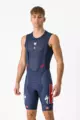 CASTELLI Cycling bib shorts - SOUDAL QUICK-STEP 2024 COMPETIZIONE - blue/white/red