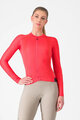 CASTELLI Cycling summer long sleeve jersey - ESPRESSO - red