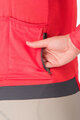 CASTELLI Cycling summer long sleeve jersey - ESPRESSO - red