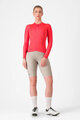 CASTELLI Cycling summer long sleeve jersey - ESPRESSO - red
