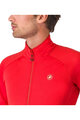CASTELLI Cycling thermal jacket - COMPETIZIONE - red