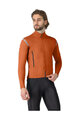 CASTELLI Cycling thermal jacket - PERFETTO ROS 3 - brown