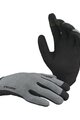 IXS Cycling long-finger gloves - CARVE - grey/black