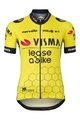 AGU Cycling short sleeve jersey - REPLICA VISMA | LEASE A BIKE W 2024 - yellow/black