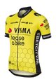 AGU Cycling short sleeve jersey - REPLICA VISMA | LEASE A BIKE W 2024 - yellow/black