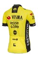 AGU Cycling short sleeve jersey - REPLICA VISMA | LEASE A BIKE W 2024 - yellow/black