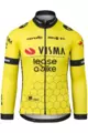 AGU Cycling summer long sleeve jersey - REPLICA VISMA | LEASE A BIKE 2024 - yellow/black